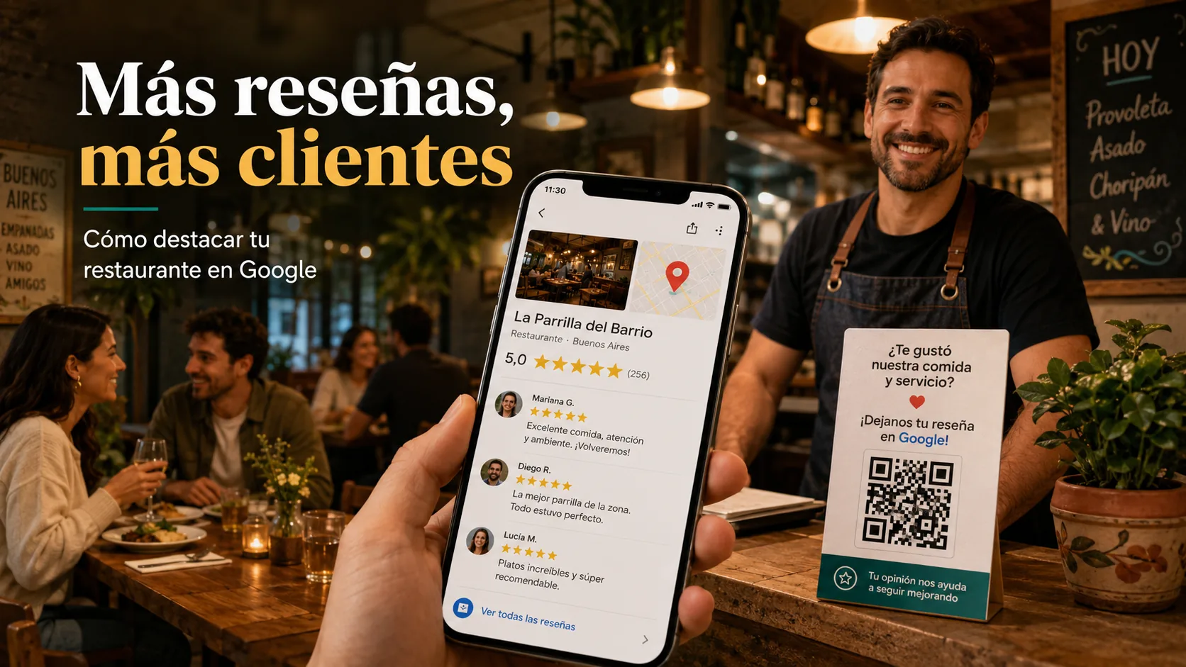 Reseñas de Google para restaurantes